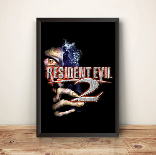 Residence Evil 2 Zombie Face V2 Premium Poster (Vectorized Design)