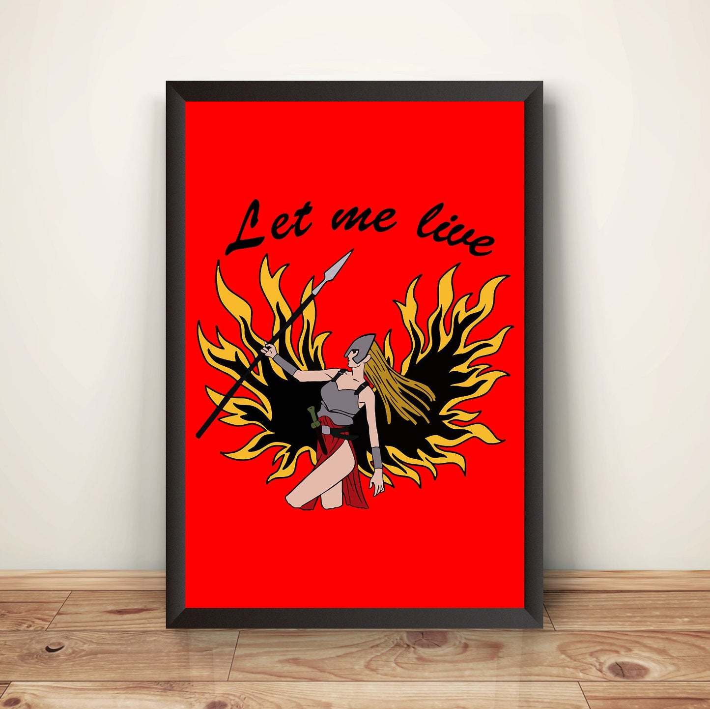 Let Me Live V1 Residence Evil Premium Poster (Vectorized Design)