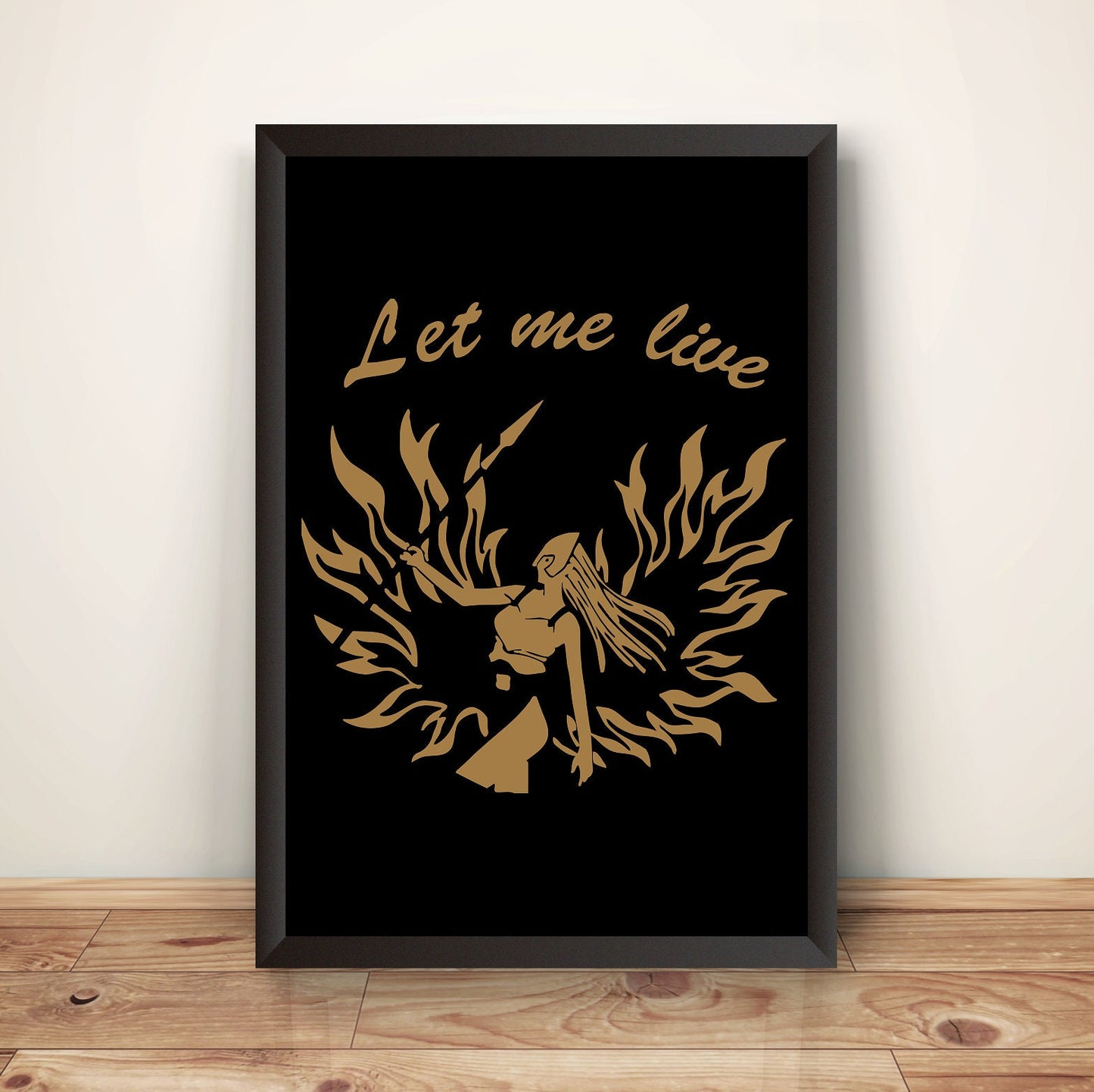 Let Me Live V2 Residence Evil Premium Poster (Vectorized Design)