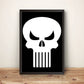 Punishment Skull Classic Retro Vintage Premium Poster (Vectorized Design)