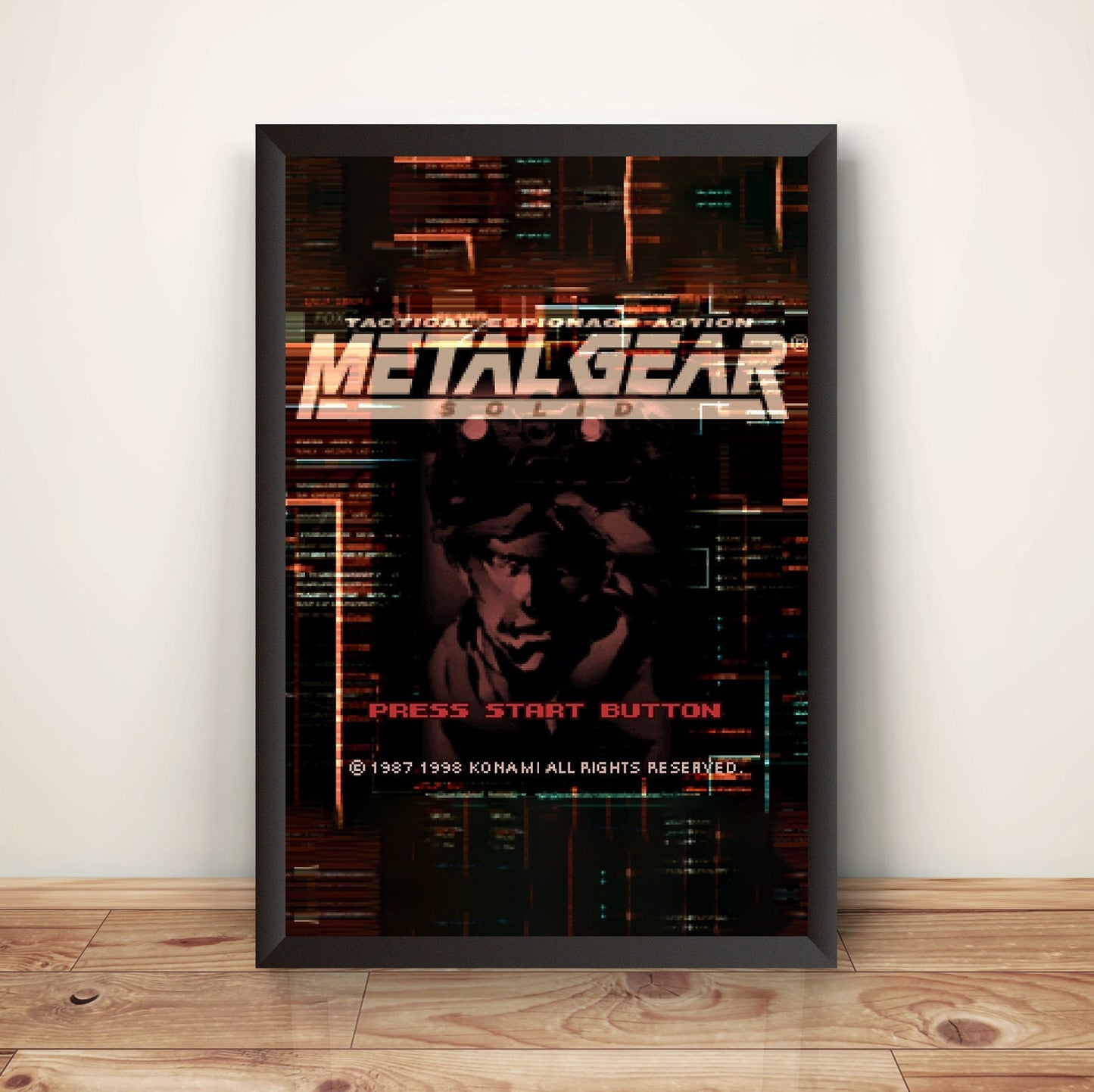 MGS Snake Press Start Premium Poster.