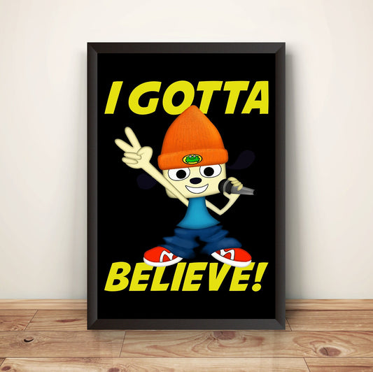 PaRapper The Rapper I Gotta Believe Premium Poster V2 (Vectorized Design)