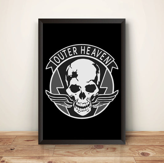 Outer Heaven Skull V1 MGS Premium Poster (Vectorized Design)