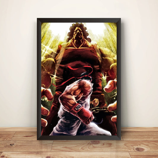Ryu VS Hugo USF4 Premium Poster (Vectorized Design)
