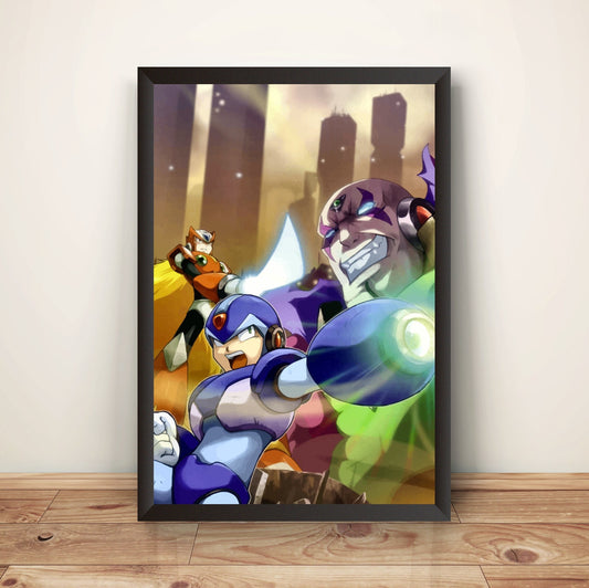 Mega Boy Rockboy Collection Cover Premium Poster (Vectorized Design)