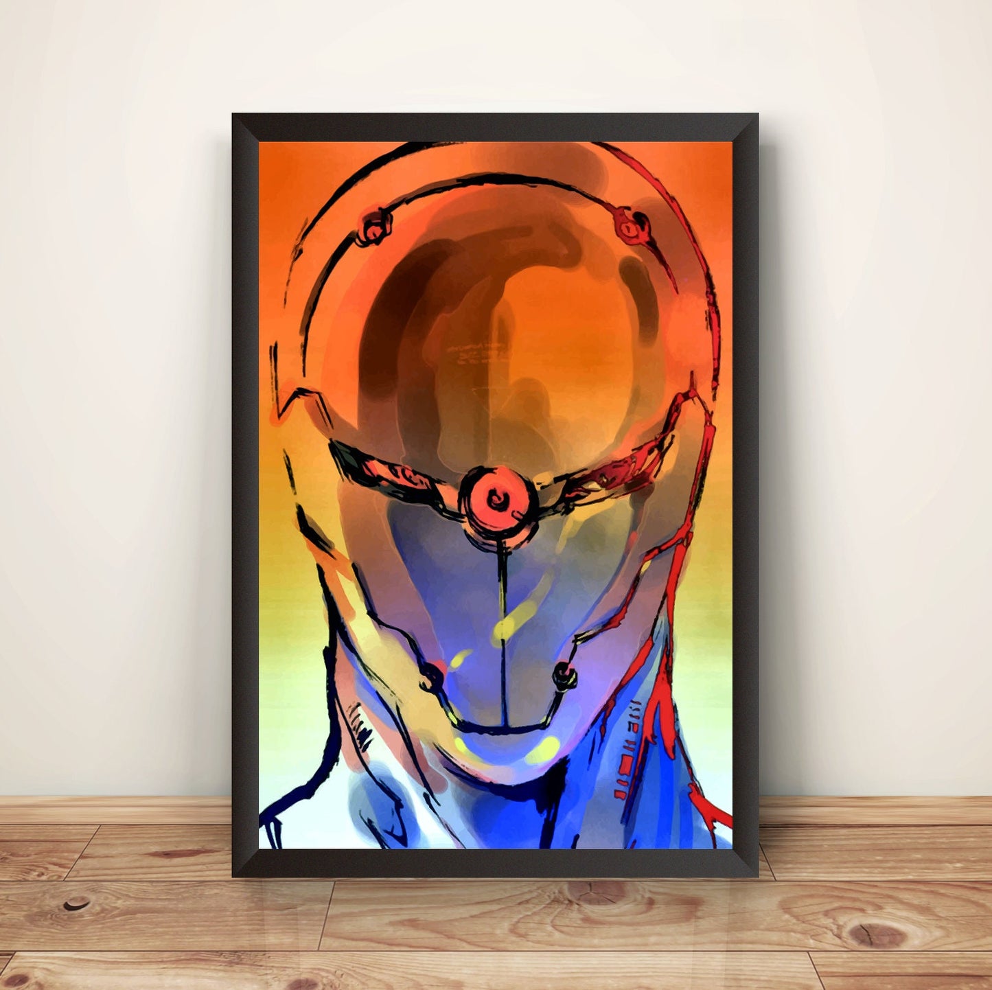 Gray Fox Frank Jaeger Cyborg Ninja MGS Premium Poster (Vectorized Design)