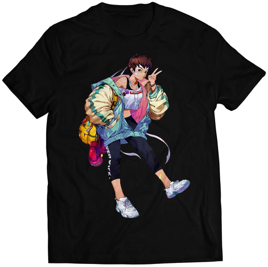 Sakura Musical Fighter Premium Unisex T-shirt (Vectorized Design)