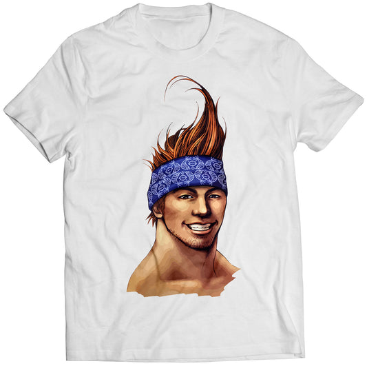 Wakka Portrait FF10 X Premium Unisex T-shirt (Vectorized Design)