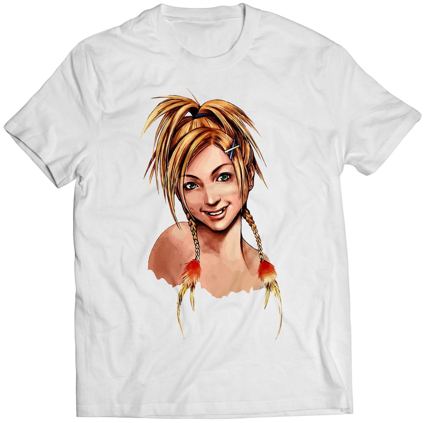 Rikku Portrait FF10 X Premium Unisex T-shirt (Vectorized Design)