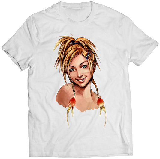 Rikku Portrait FF10 X Premium Unisex T-shirt (Vectorized Design)