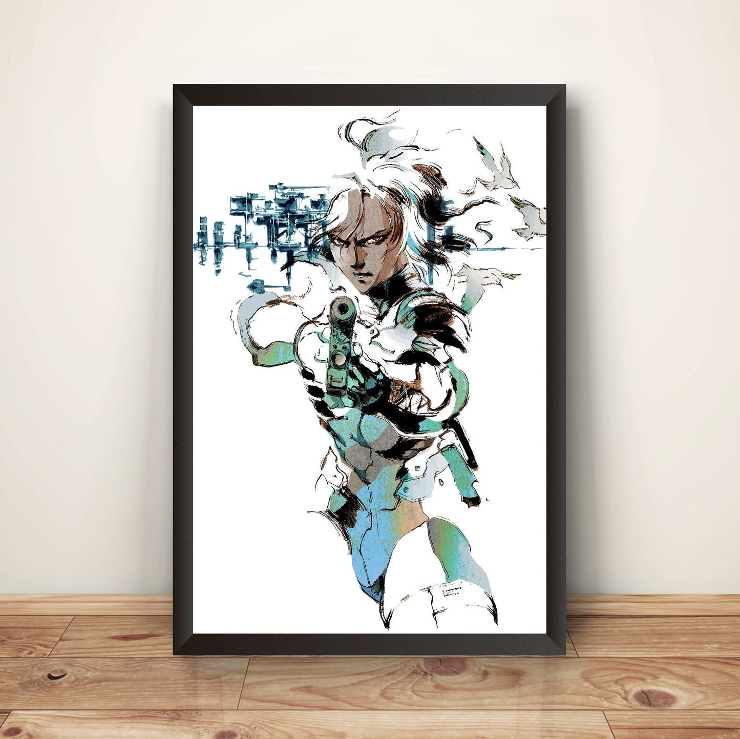 Raiden MGS 2 Sons Of Liberty MGS2 Premium Poster (Vectorized Design)