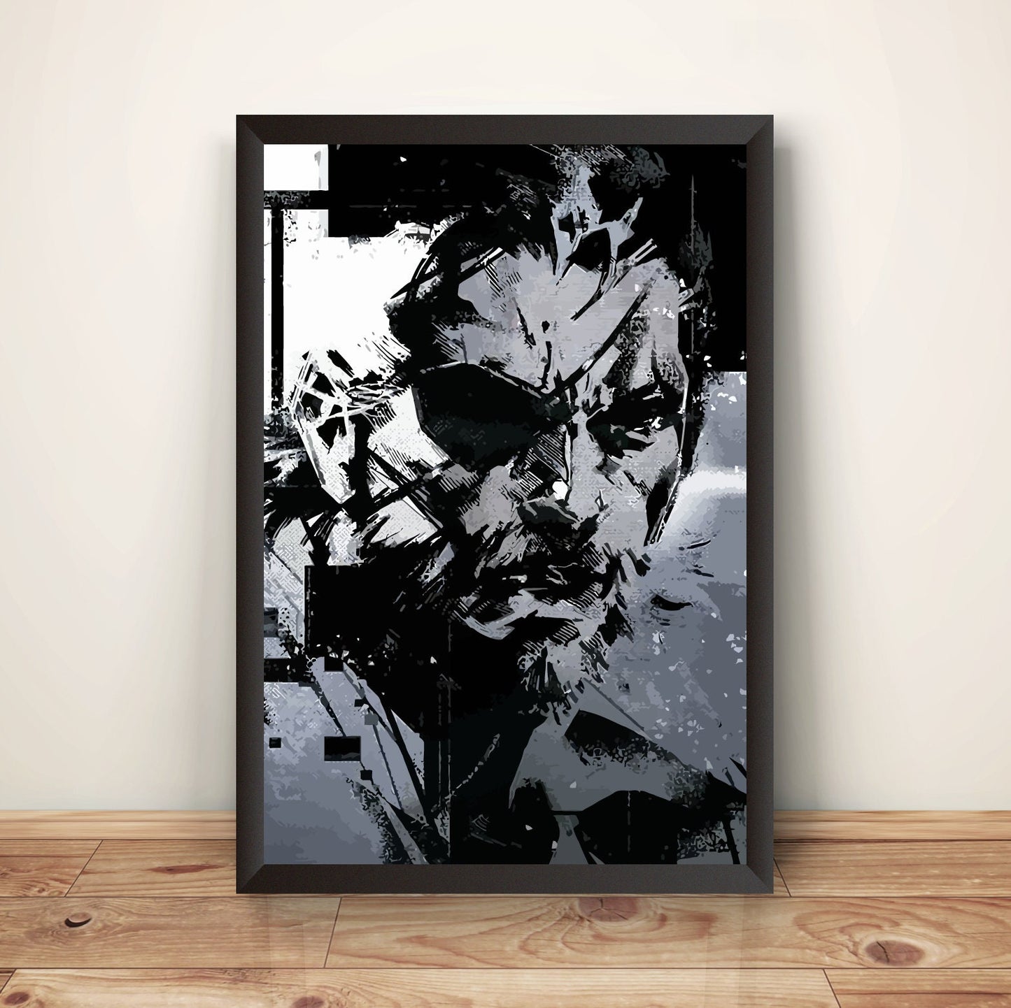 Big Boss Front Face MGS V Premium Poster (Vectorized Design)