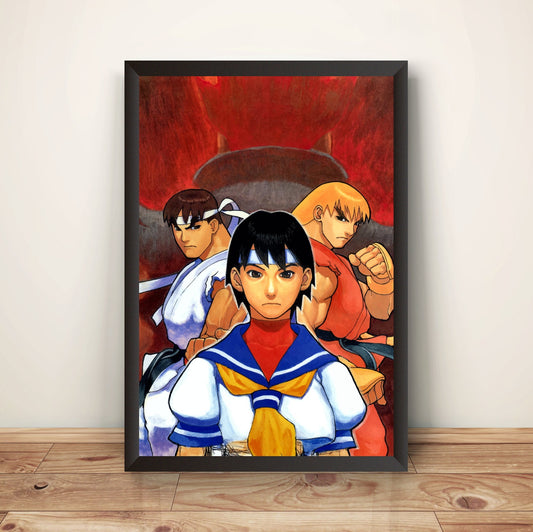 Ryu Ken Sakura Alpha 2 Premium Poster (Vectorized Design)