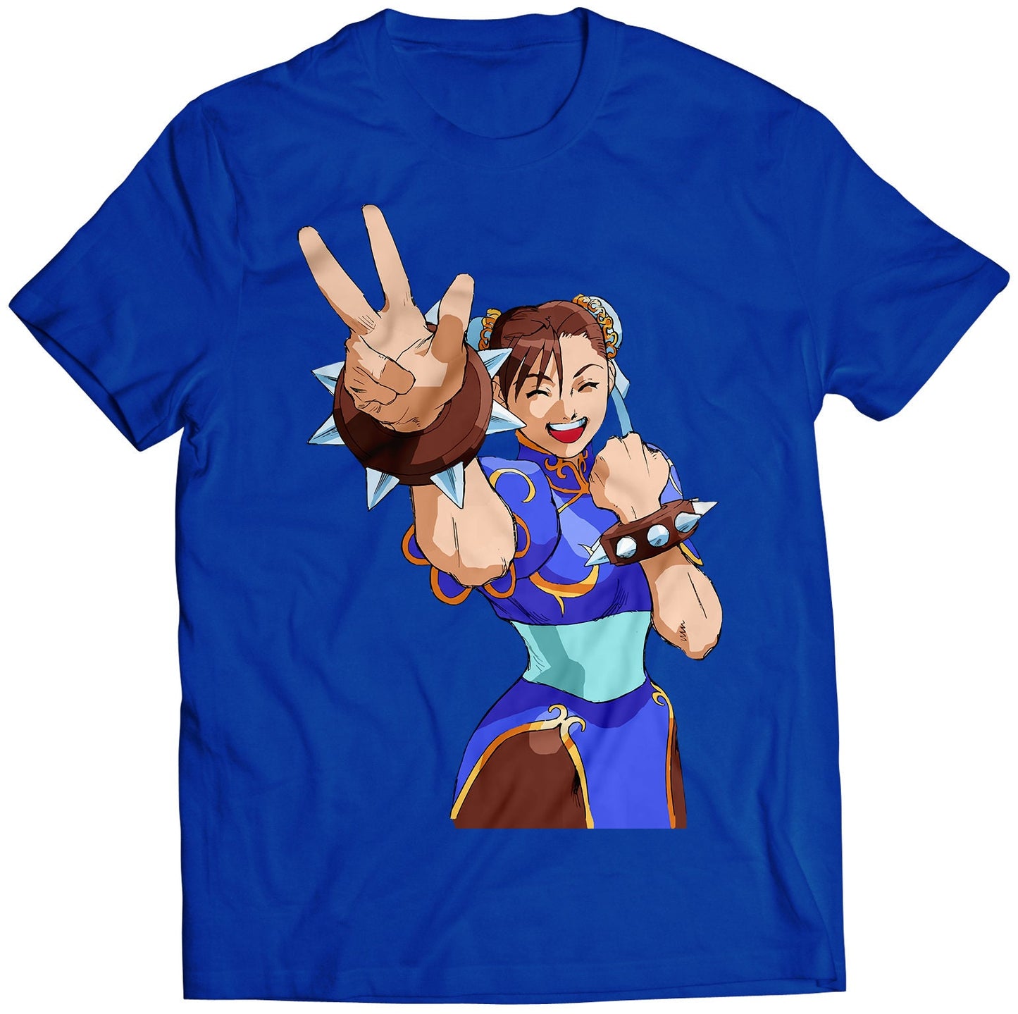 Chun Li Win Pose MVC Premium Unisex T-shirt (Vectorized Design)