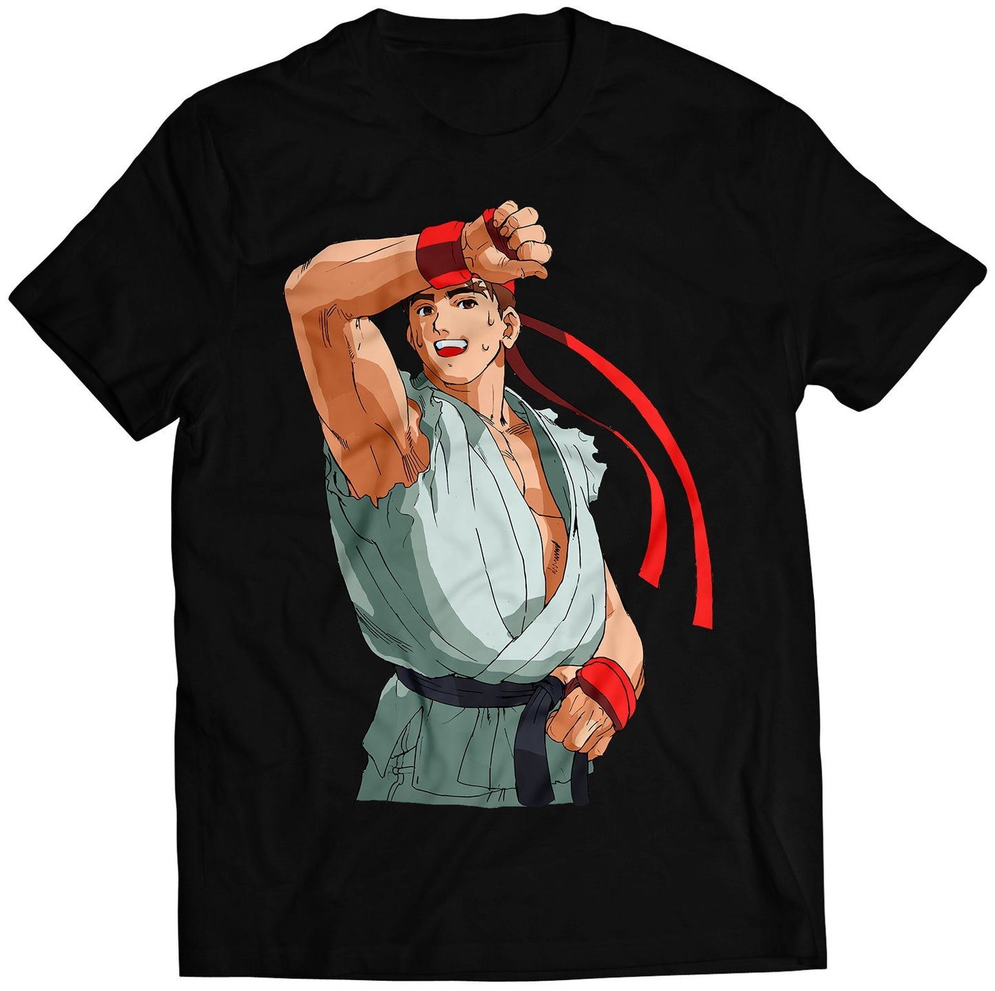 Ryu Win Pose MVC Premium Unisex T-shirt (Vectorized Design)