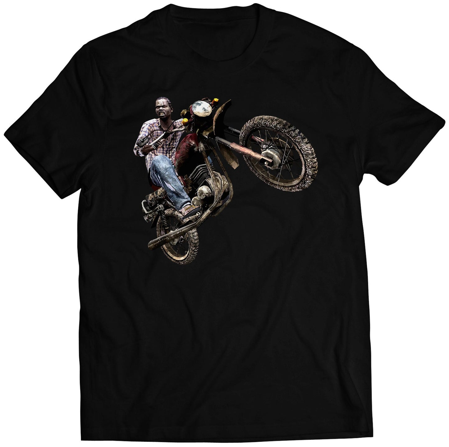 Motorcycle Majini Residence Evil Biohazard 5 Premium Unisex T-shirt (Vectorized Design)