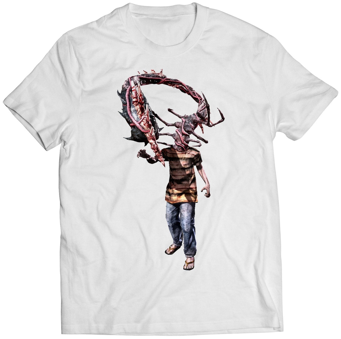 Majini Cephalo Residence Evil Biohazard 5 Premium Unisex T-shirt (Vectorized Design)
