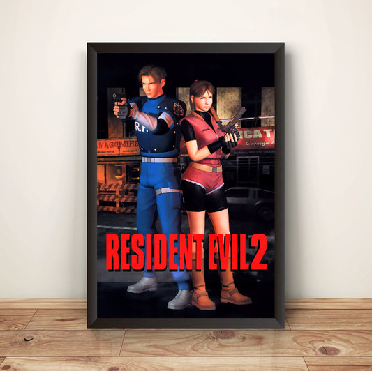 Residence Evil II Cover Premium Poster (Vectorized Design)