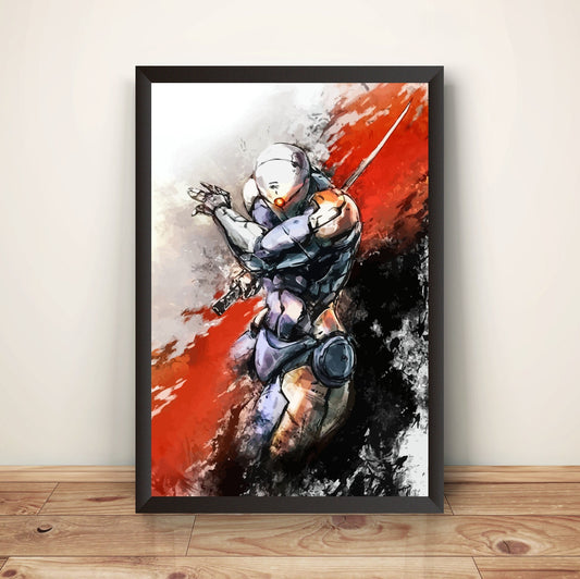 Grayfox Cyborg Ninja Frank Jaeger Cover Premium Poster (Vectorized Design)