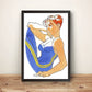 Chun Li Resting Premium Poster (Vectorized Design)
