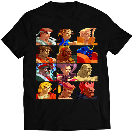 SF Alpha Warrior's Dreams Character Select Portraits Premium Unisex T-shirt.