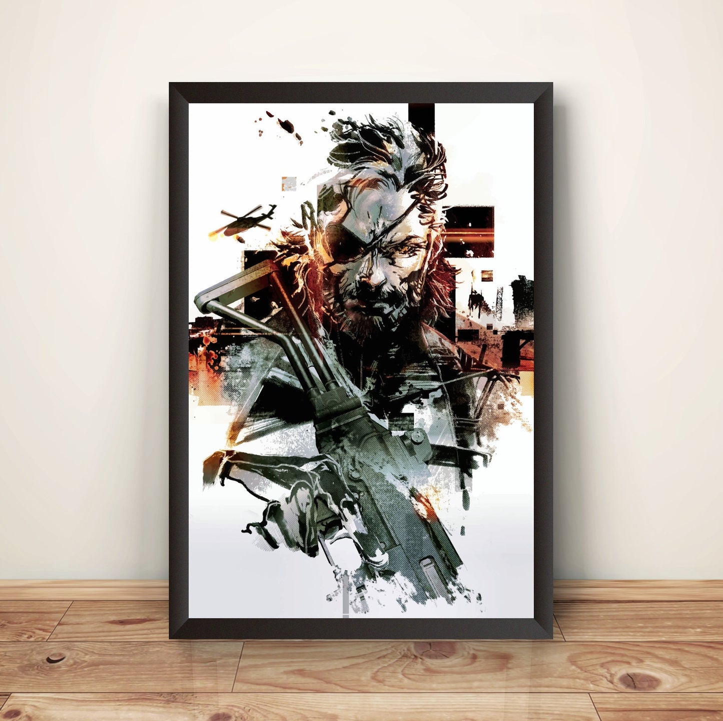 Big Boss With Gun MGS V Premium Poster (Vectorized Design)