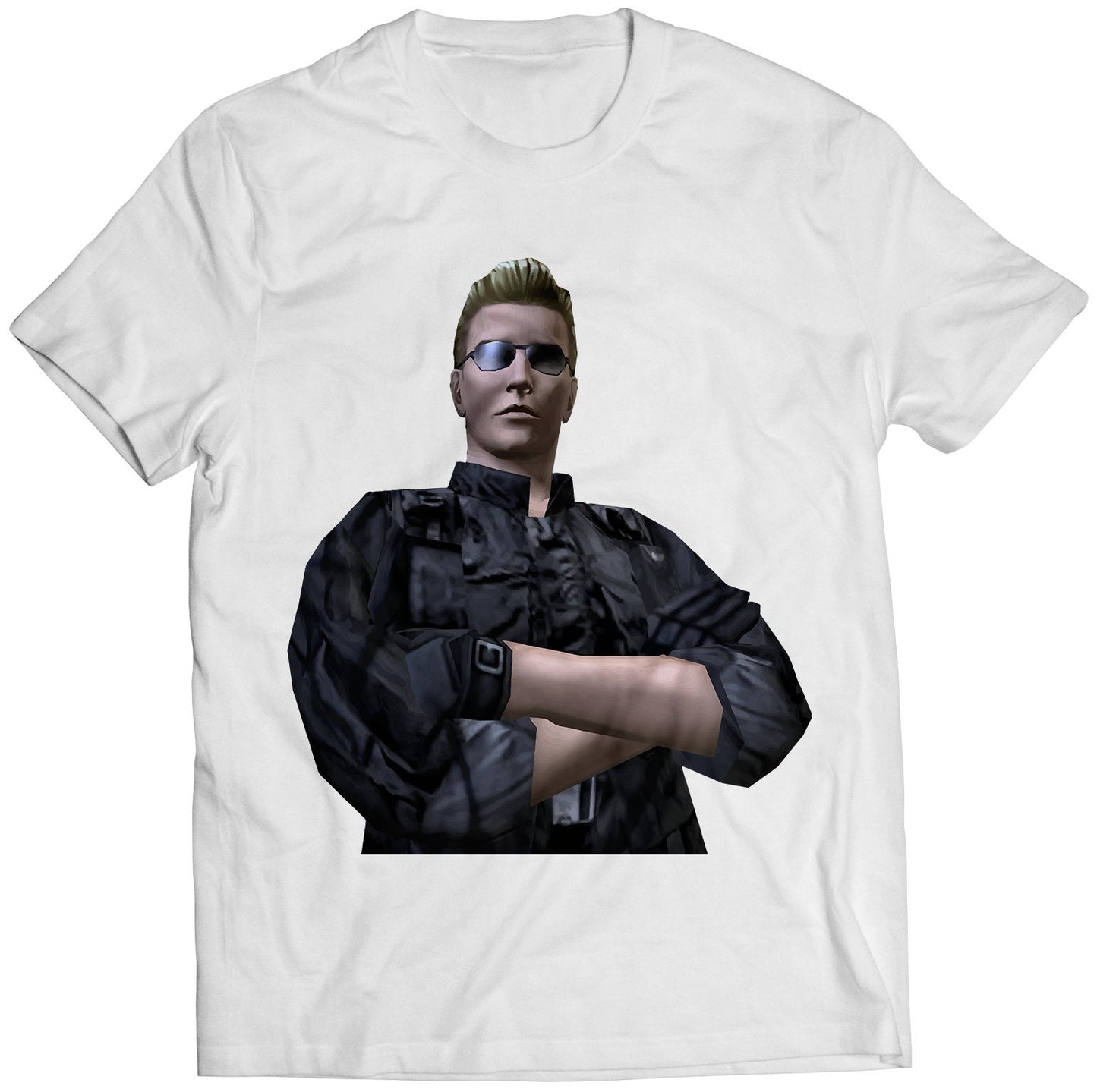 Albert Wesker Biohazard Residence Evil Cover Veronica Premium Unisex T-shirt (Vectorized Design)