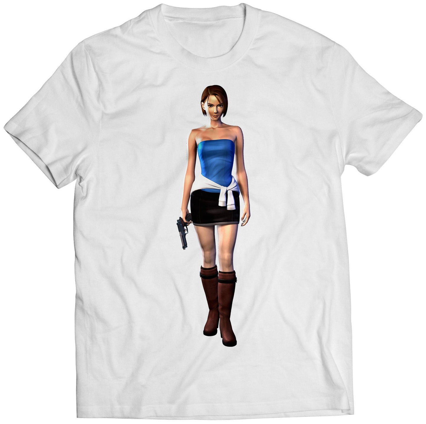 Jill Valentine Original Biohazard Residence Evil 3 Premium Unisex T-shirt (Vectorized Design)