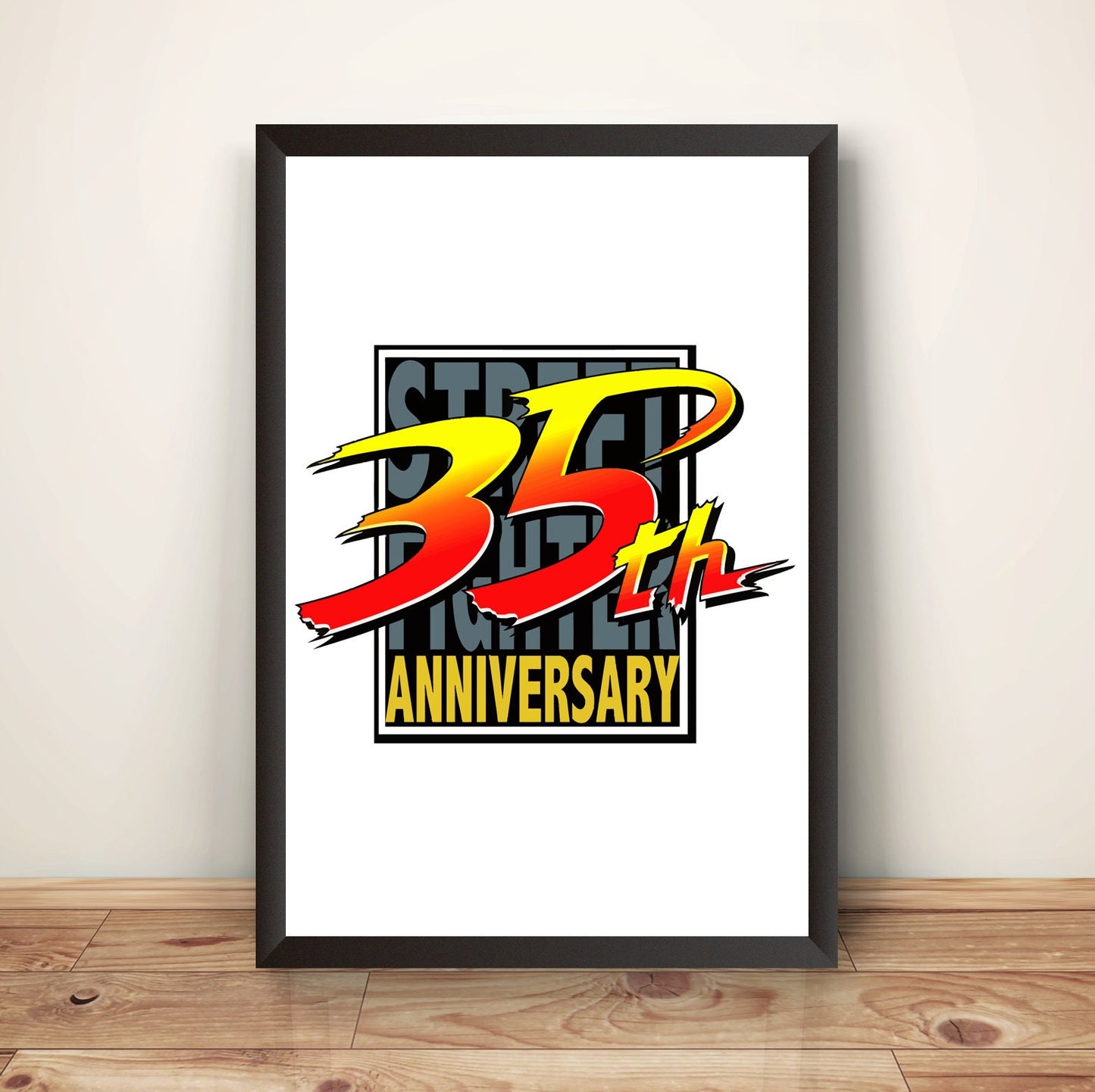 Street Fighting 35th Anniversary Premium Poster (Vectorized Design)