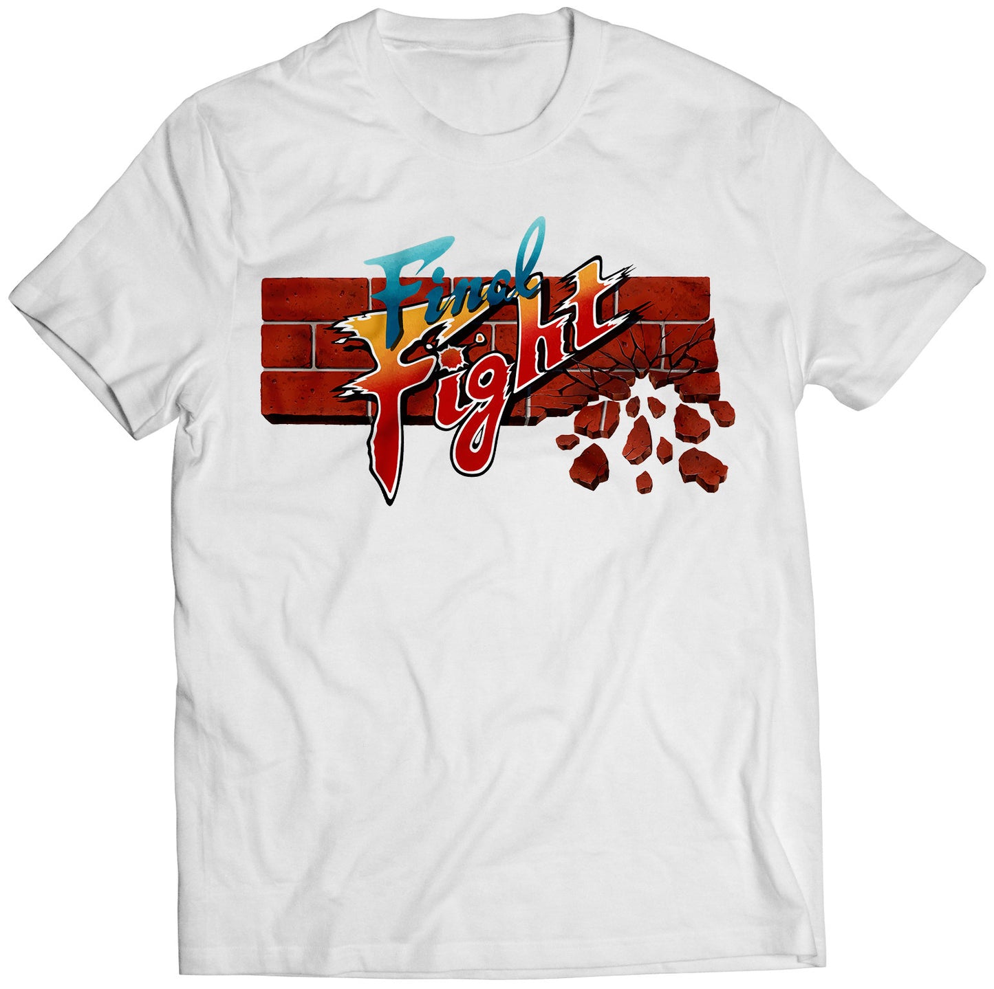 Final Fighting Arcade HD Title Logo Premium Unisex T-shirt (Vectorized Design)