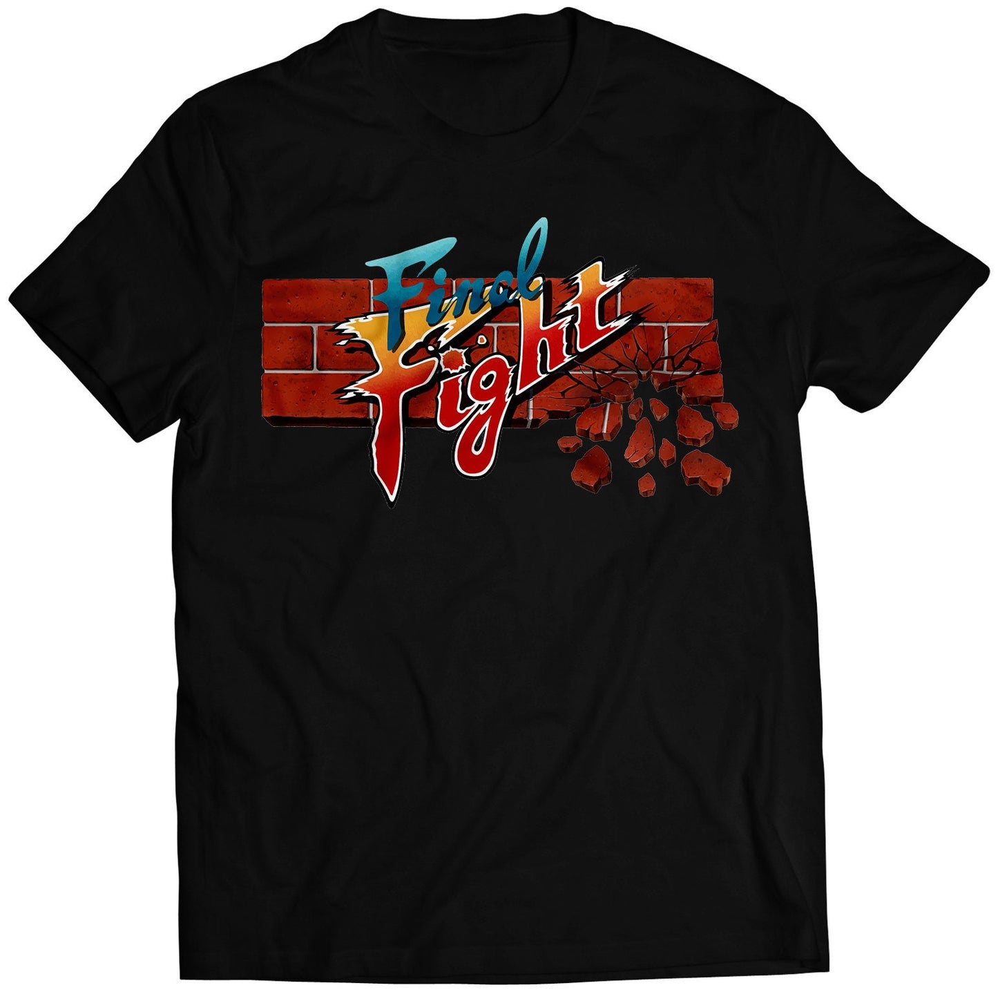 Final Fighting Arcade HD Title Logo Premium Unisex T-shirt (Vectorized Design)