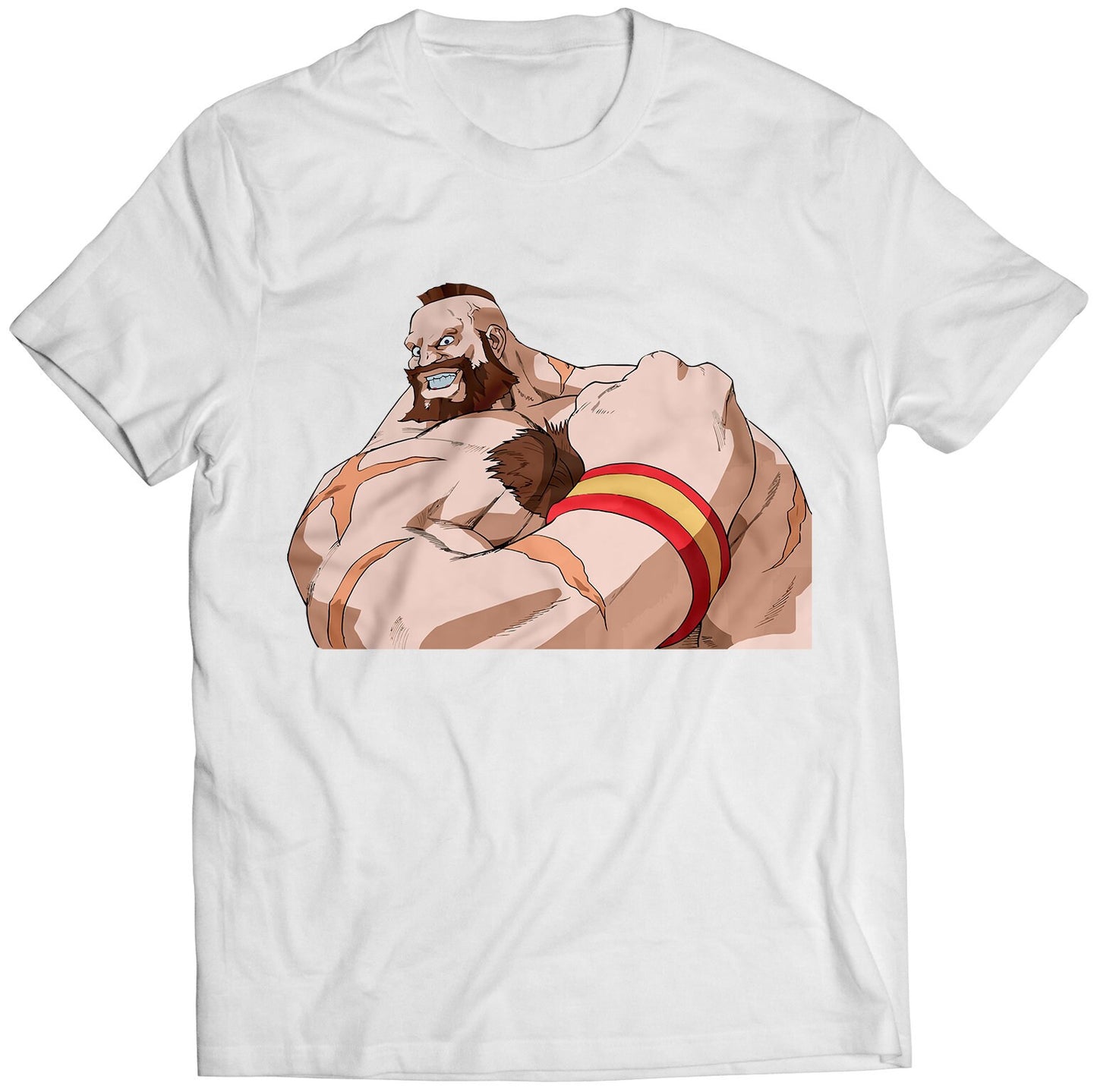 Zangief V2 Alpha 3 Portrait Premium Unisex T-shirt (Vectorized Design)