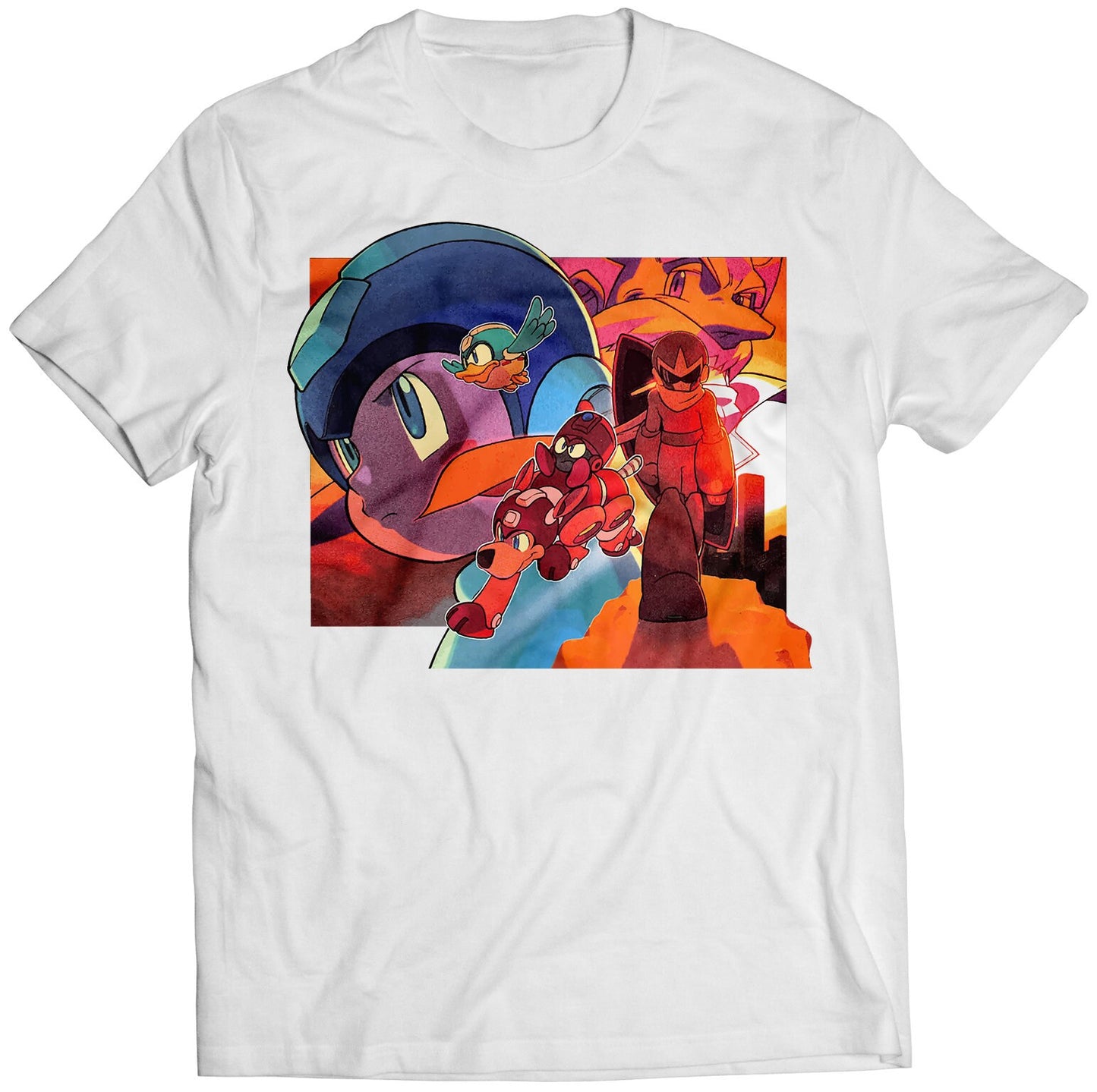 Rockman Mega Boy Crew Premium Unisex T-shirt (Vectorized Design)