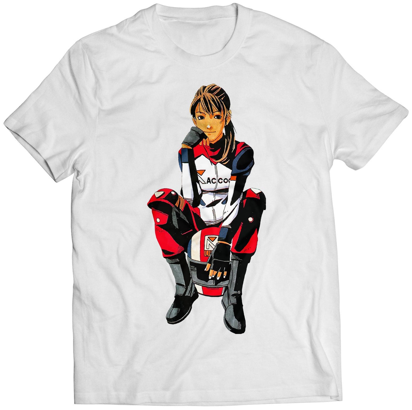 Elza Walker Sitting Residence Evil 1.5 Biohazard Premium Unisex T-shirt (Vectorized Design)