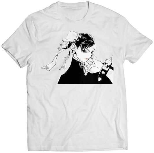 Chun Li Black & White Premium Unisex T-shirt (Vectorized Design)