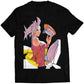 Rare Rose With Bison's Hat Premium Unisex T-shirt (Vectorized Design)