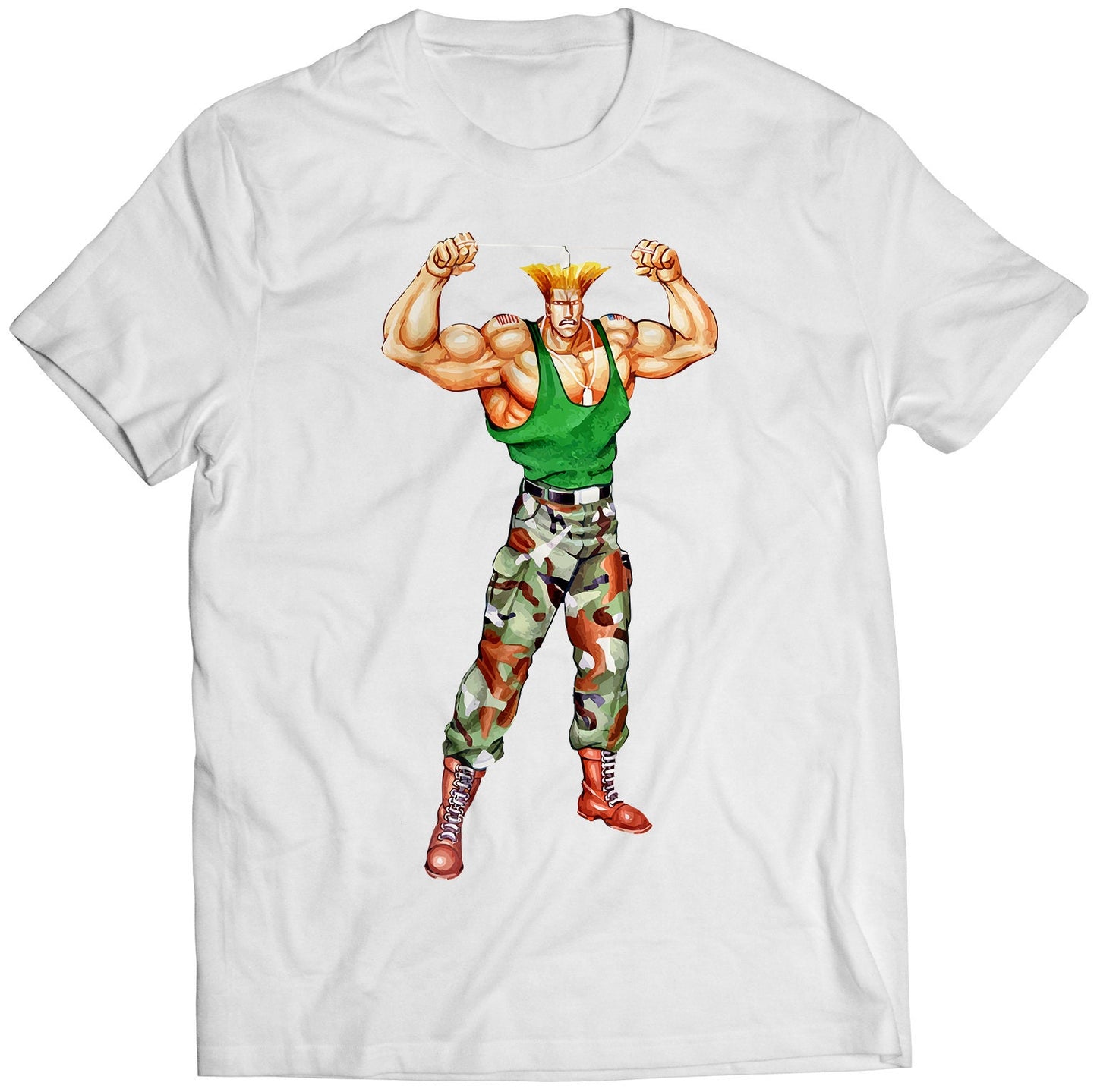 Guile SF2 The World Warrior Premium Unisex T-shirt.