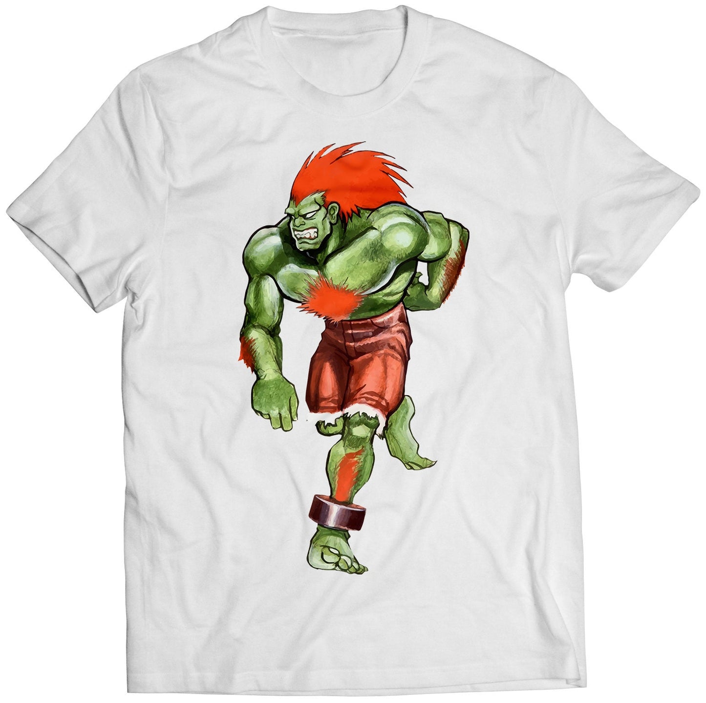 Blanka SF2 The World Warrior Premium Unisex T-shirt.