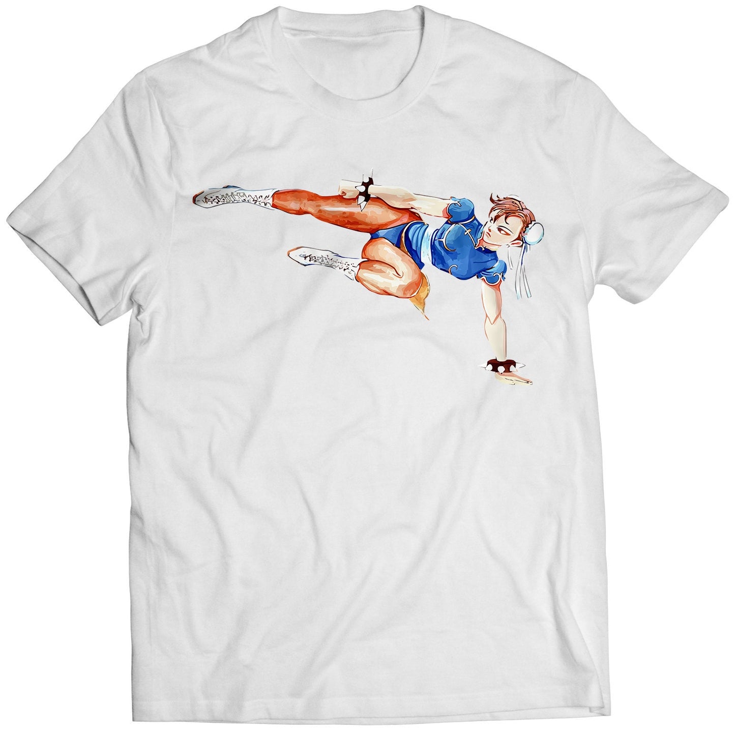 Chun Li Floor Kick SF2 The World Warrior Premium Unisex T-shirt.