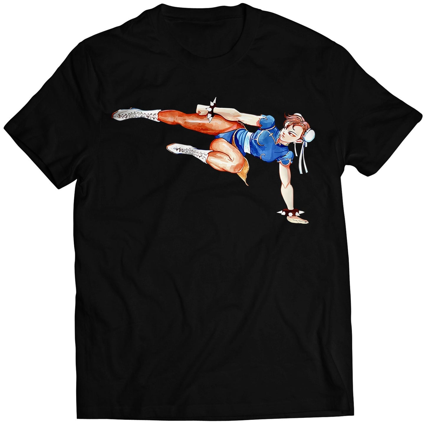 Chun Li Floor Kick SF2 The World Warrior Premium Unisex T-shirt.