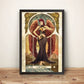 Crimson Viper Street Fighting Tarot Card Premium Poster (Vectorized Design)