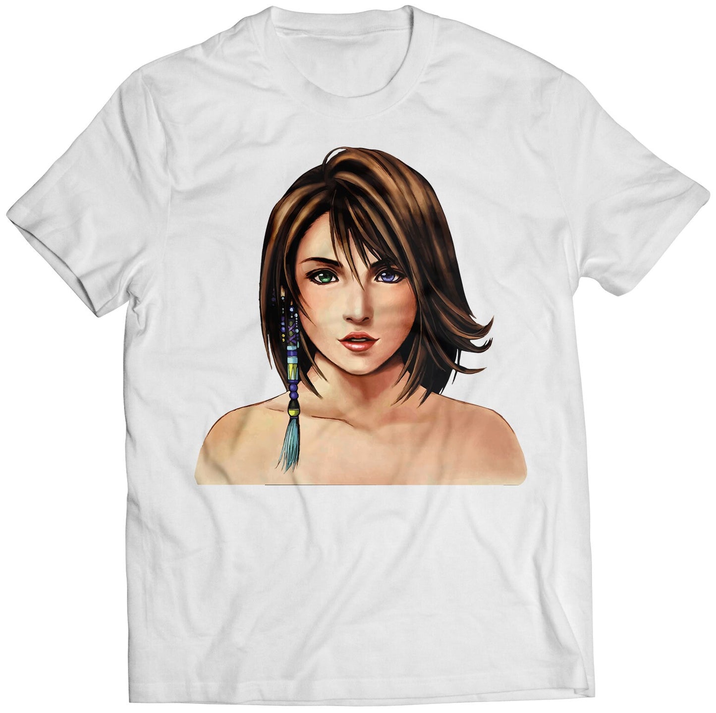 Yuna Portrait FF10 X Premium Unisex T-shirt (Vectorized Design)