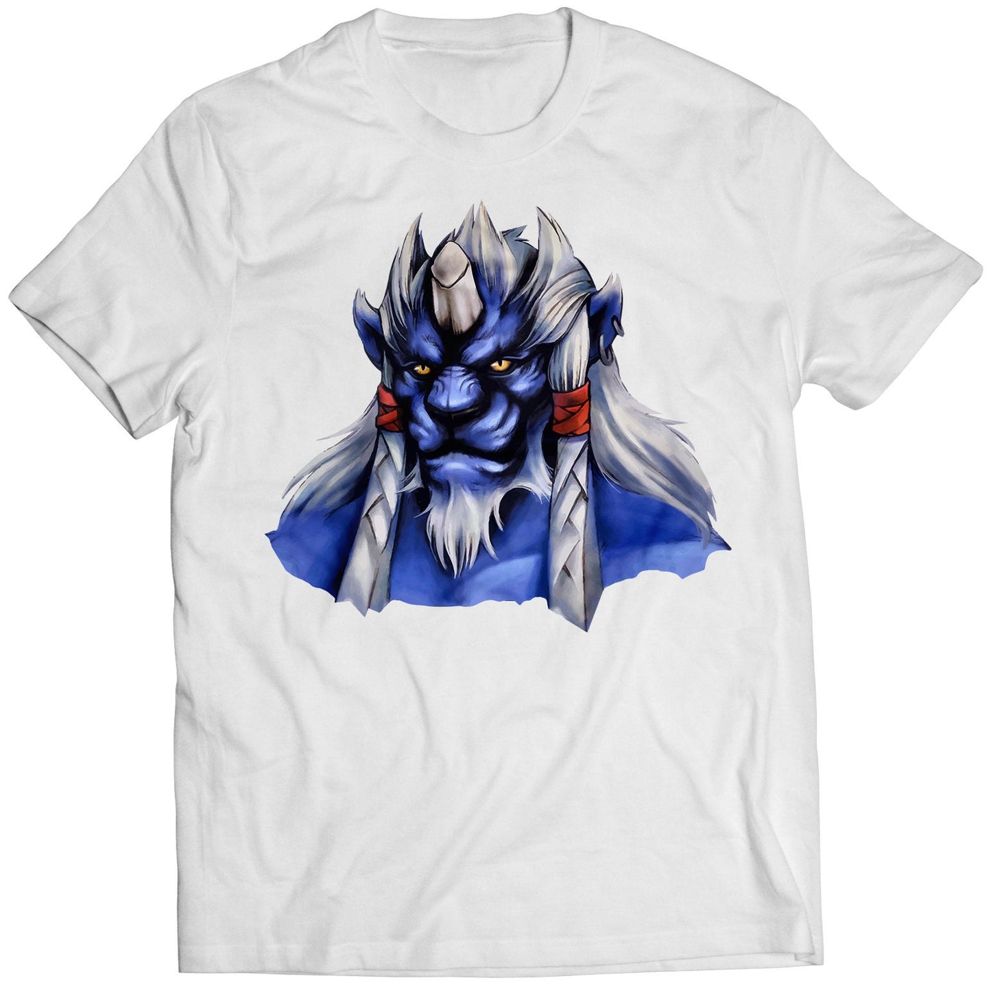 Kimahri Portrait FF10 X Premium Unisex T-shirt (Vectorized Design)
