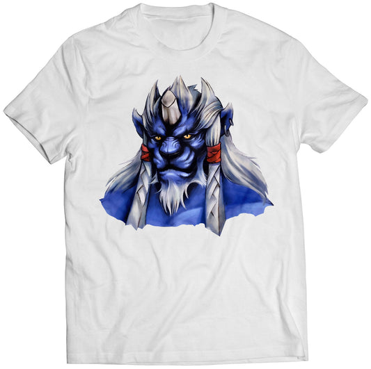 Kimahri Portrait FF10 X Premium Unisex T-shirt (Vectorized Design)