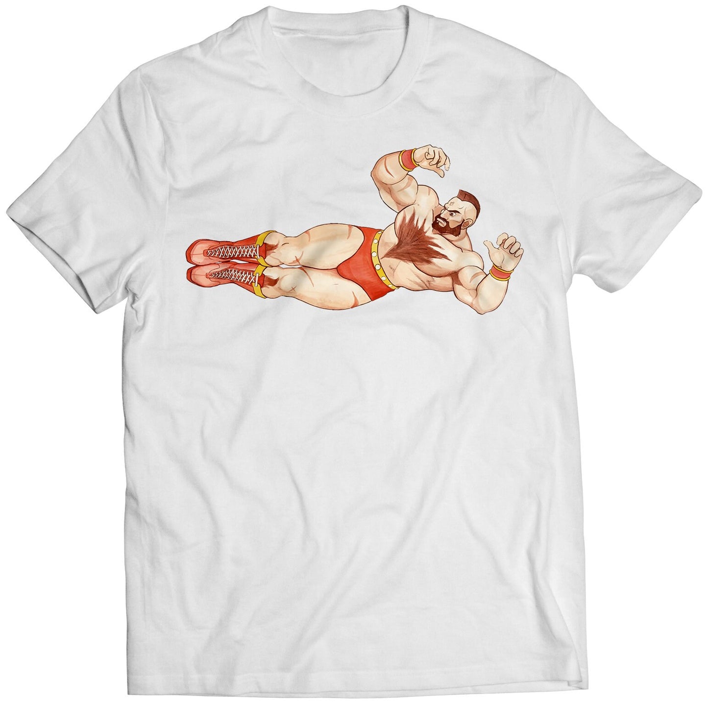 Zangief Kick SF2 The World Warrior Premium Unisex T-shirt (Vectorized Design)