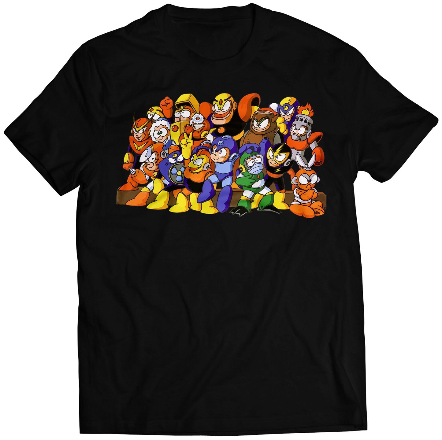 Rockman Mega Boy Robots Group Premium Unisex T-shirt (Vectorized Design)