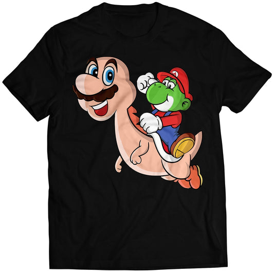 Plumber Dino Roles Reversed Premium Unisex T-shirt (Vectorized Design)