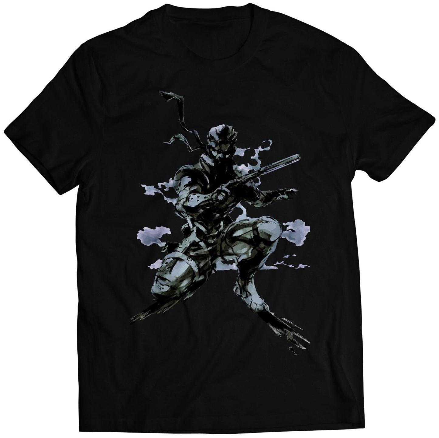 Rare Solid Snake Metal Gear Premium Unisex T-shirt (Vectorized Design)