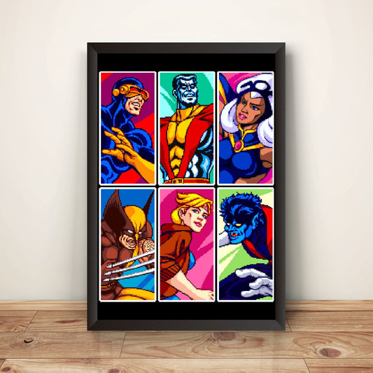 Mutants Arcade Character Select Poster.