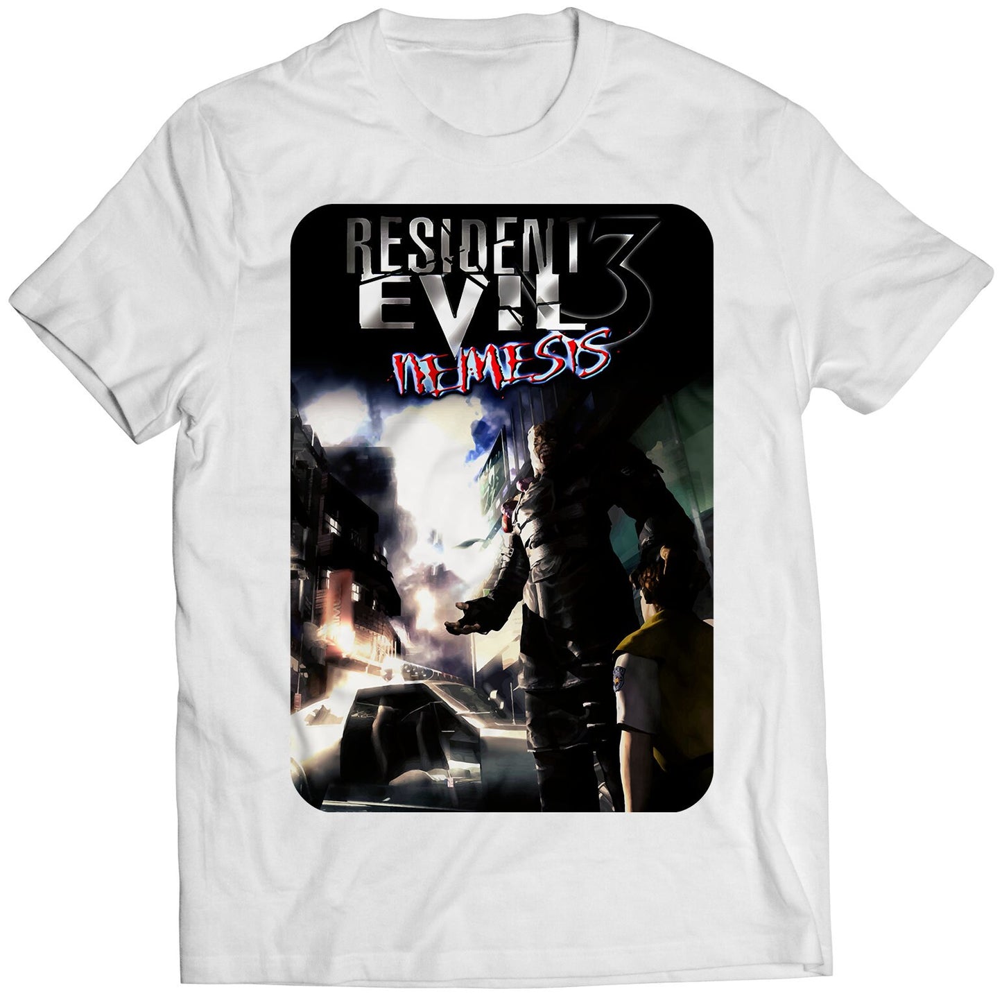 Residence Evil III Nemesis Cover Premium Unisex T-shirt (Vectorized Design)